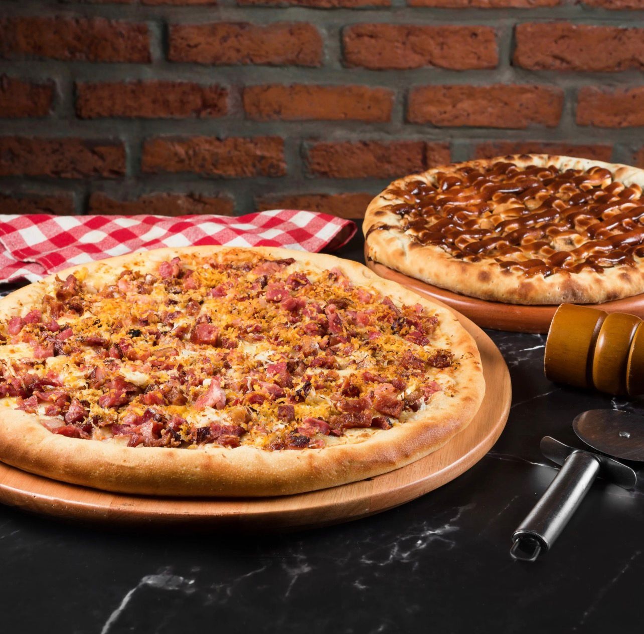 Pizza 35cm + Pizza 25cm Doce